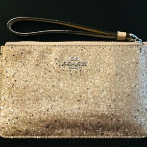 Coach Sparkling Gold Wristlet